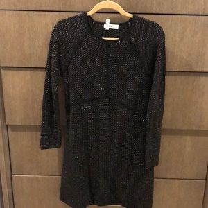Zara Dresses - Black and Gold Zara Knit Dress-Med Zara Dresses - Black and Gold Zara Knit Dress-Med